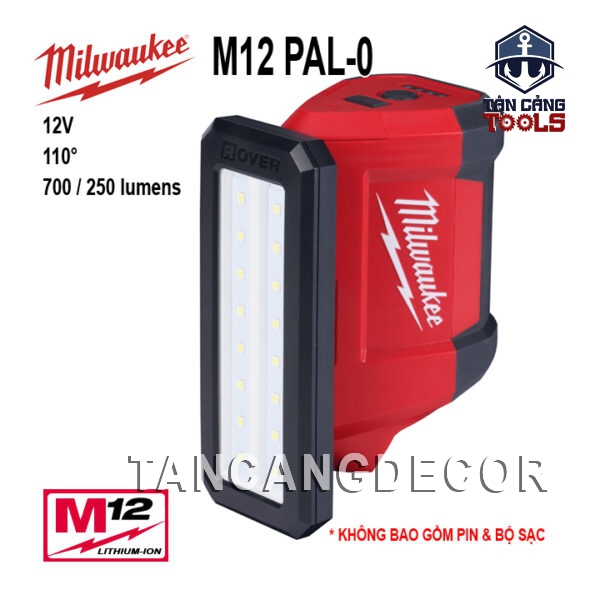 Đèn Pin Dạng Trục Xoay Dùng Pin Milwaukee M12 PAL ( Thân Máy )