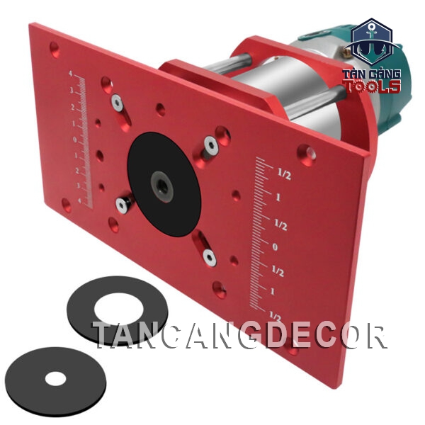 Alternative view of Bộ Cử, Mặt Gá Nâng Hạ Máy Phay Cầm Tay Nhôm Anode - Đường Kính Máy 65 mm