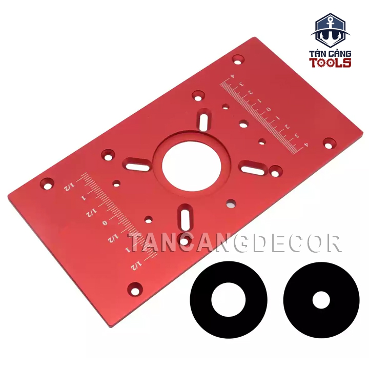 Bộ Cử, Mặt Gá Nâng Hạ Máy Phay Cầm Tay Nhôm Anode - Đường Kính Máy 65 mm - Ảnh 5