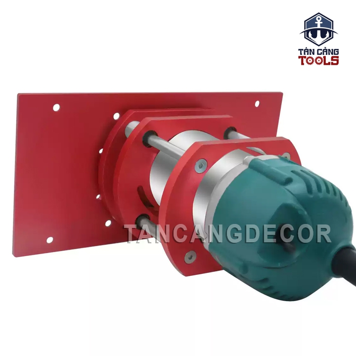 Bộ Cử, Mặt Gá Nâng Hạ Máy Phay Cầm Tay Nhôm Anode - Đường Kính Máy 65 mm - Ảnh 7