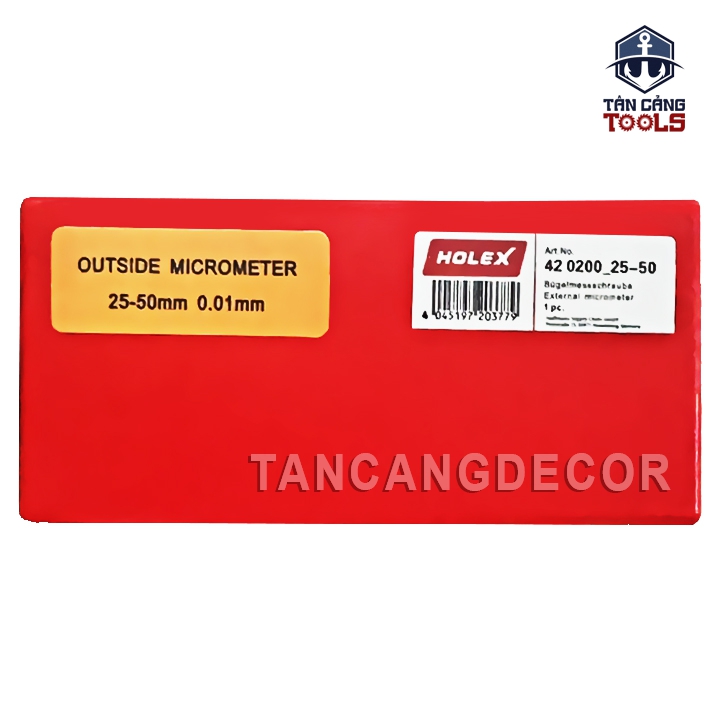 Panme Đo Cơ Khí 25-50 mm Holex 420200 25-50 - Ảnh 3