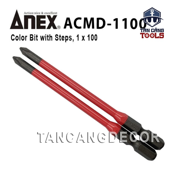 Bộ 2 Mũi Bắt Vít PH1 x 100mm Anex No.ACMD-1100