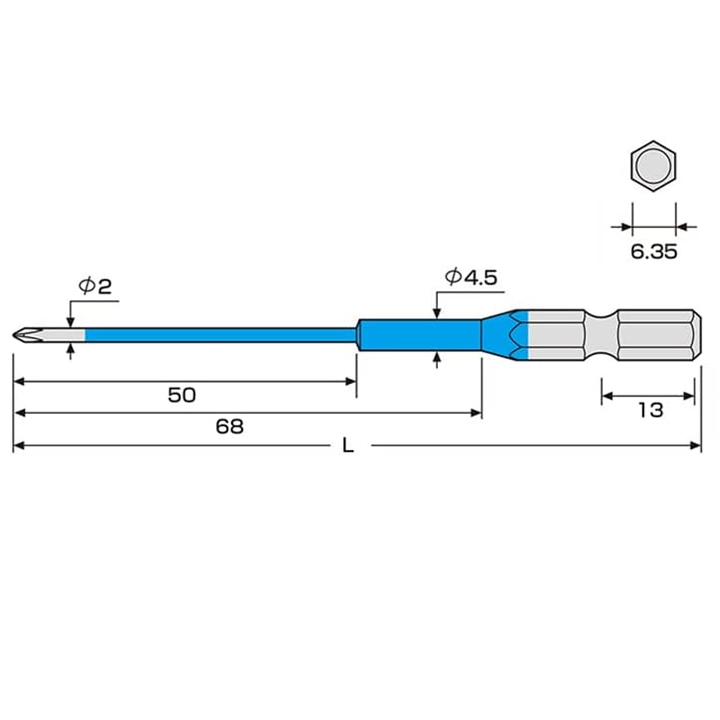 Bộ 2 Mũi Bắt Vít PH00 x 100mm Anex No.ACD-00100 - Ảnh 4