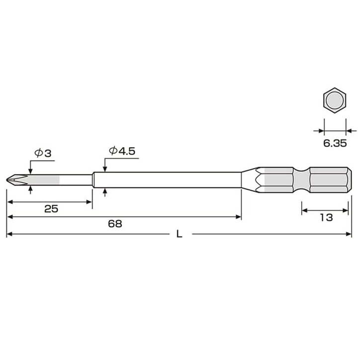 Bộ 2 Mũi Bắt Vít PH0 x 100mm Anex No.ACMD-0100 - Ảnh 4