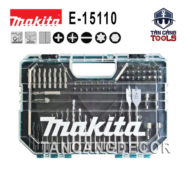 Bộ Mũi Khoan Đa Năng 75 Chi Tiết Makita E-15110