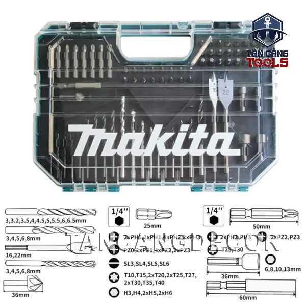 Alternative view of Bộ Mũi Khoan Đa Năng 75 Chi Tiết Makita E-15110
