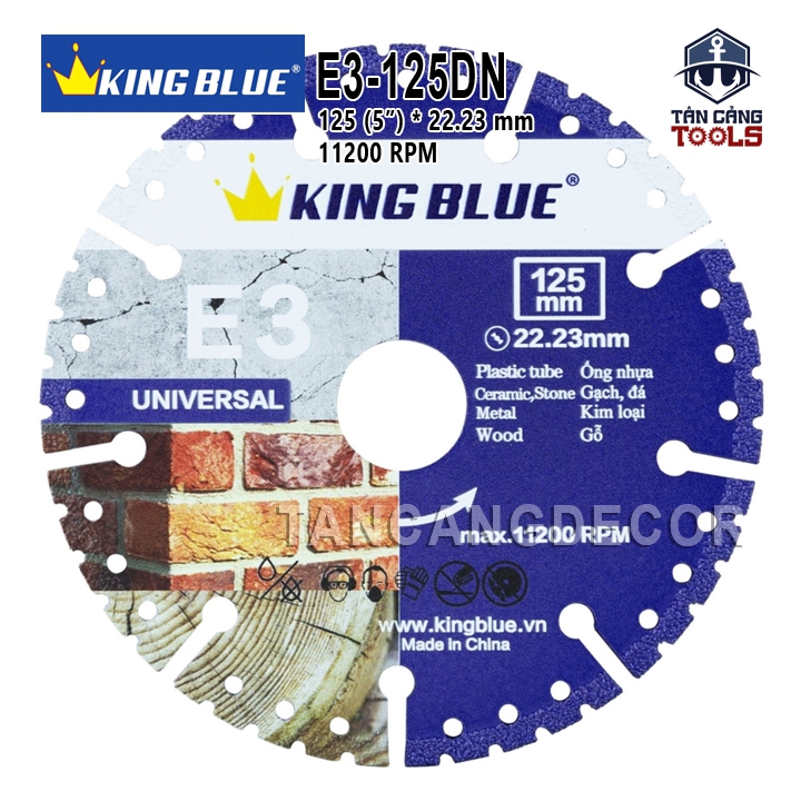 Lưỡi Cắt Đa Năng 125 mm KingBlue E3-125DN