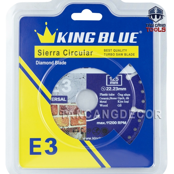 Lưỡi Cắt Đa Năng 125 mm KingBlue E3-125DN - Ảnh 2