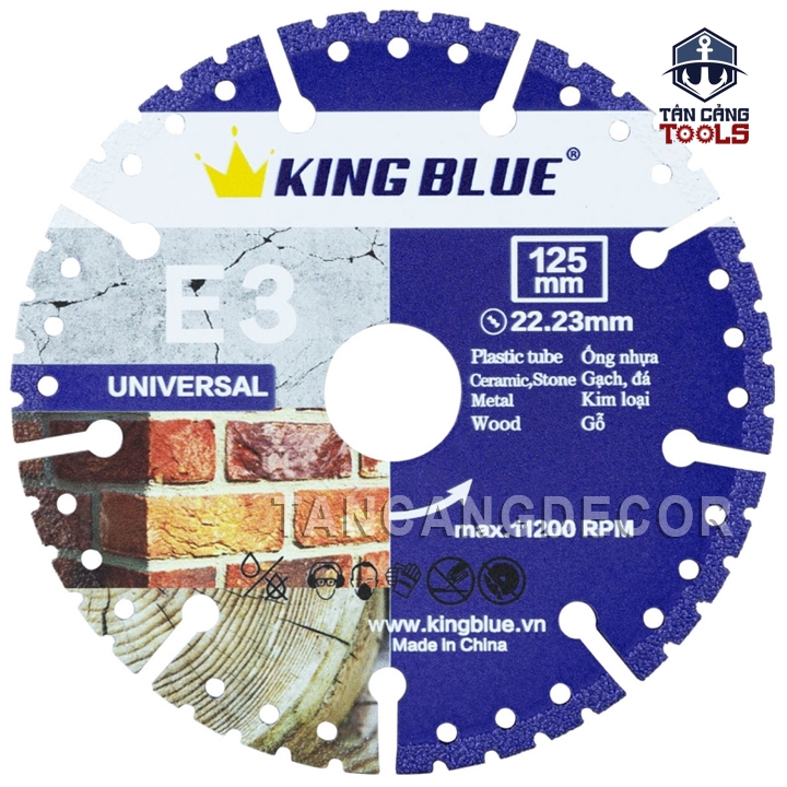 Lưỡi Cắt Đa Năng 125 mm KingBlue E3-125DN - Ảnh 3