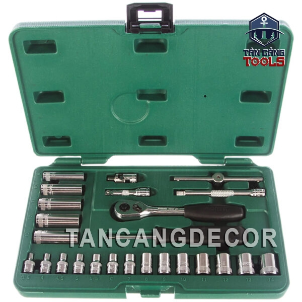 Alternative view of Bộ Tuýp Cần Siết Tự Động 1/4 Inches 25 Chi Tiết Sata 09001