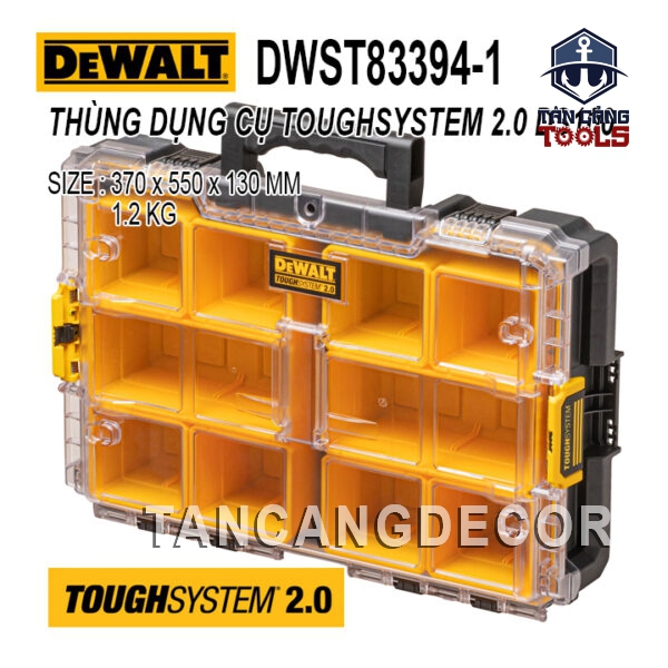Hộp Đựng Dụng Cụ DeWalt DWST83394-1 ToughSystem 2.0 Chuẩn IP65