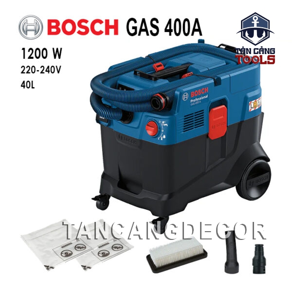 Máy Hút Bụi Công Nghiệp 2 Chức Năng 40 Lít 1200W Bosch GAS 400A ( Tính Năng Auto Start, Vệ Sinh Hepa )