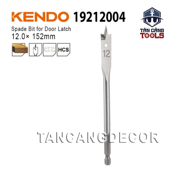 Mũi Khoét Đuôi Cá Lục Giác 12 x 152 mm Kendo 19212004