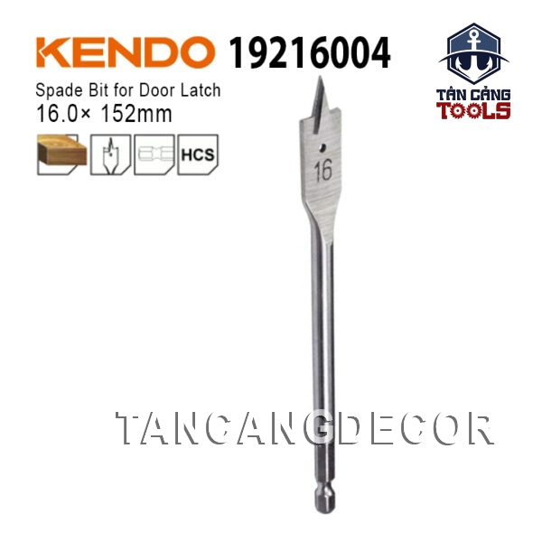 Mũi Khoét Đuôi Cá Lục Giác 16 x 152 mm Kendo 19216004