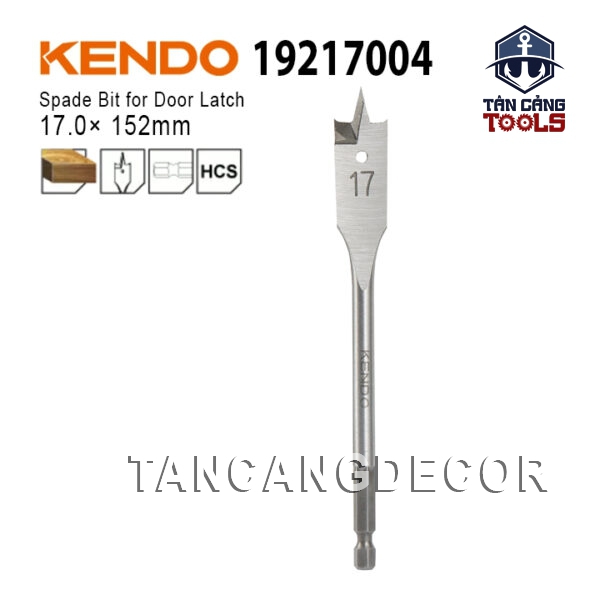 Mũi Khoét Đuôi Cá Lục Giác 17 x 152 mm Kendo 19217004