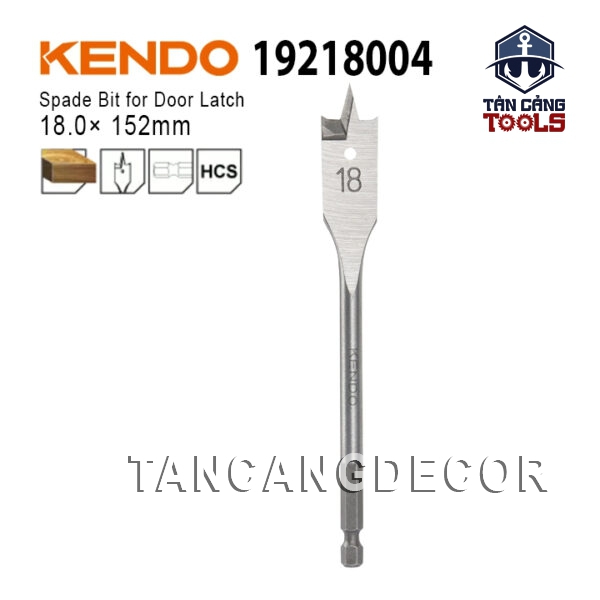 Mũi Khoét Đuôi Cá Lục Giác 18 x 152 mm Kendo 19218004