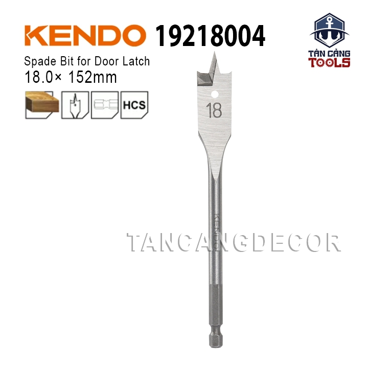 Mũi Khoét Đuôi Cá Lục Giác 18 x 152 mm Kendo 19218004