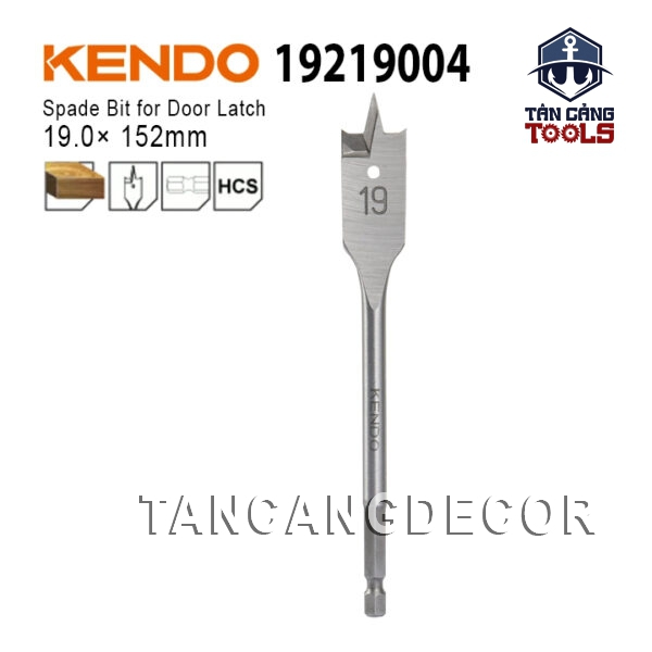Mũi Khoét Đuôi Cá Lục Giác 19 x 152 mm Kendo 19219004