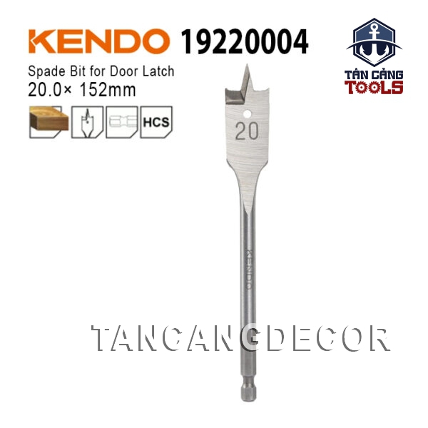 Mũi Khoét Đuôi Cá Lục Giác 20 x 152 mm Kendo 19220004