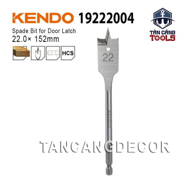 Mũi Khoét Đuôi Cá Lục Giác 22 x 152 mm Kendo 19220004