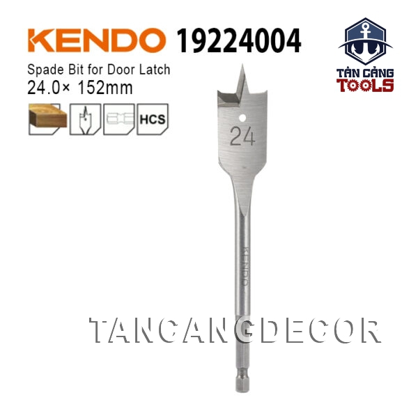 Mũi Khoét Đuôi Cá Lục Giác 24 x 152 mm Kendo 19224004
