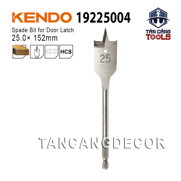 Mũi Khoét Đuôi Cá Lục Giác 25 x 152 mm Kendo 19225004