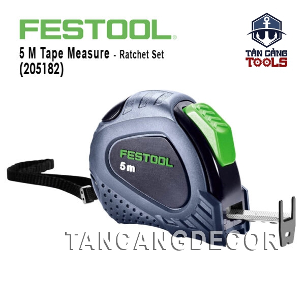 Thước Cuộn Thép 5 M Festool 205182 Có Trang Bị Tự Hãm