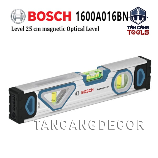 Thước Nivo 3 Vạch Thủy 25 Cm Bosch 1600A016BN ( Có Nam Châm )
