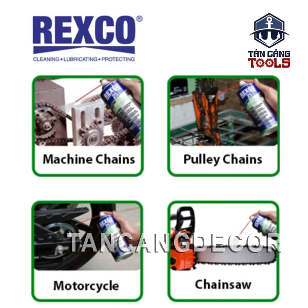 Alternative view of Chai Dung Dịch Bôi Trơn Xích Hiệu Suất Cao 350ML Rexco 25 CHAIN LUBE