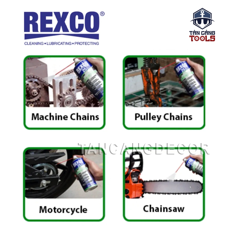 Chai Dung Dịch Bôi Trơn Xích Hiệu Suất Cao 350ML Rexco 25 CHAIN LUBE - Ảnh 2