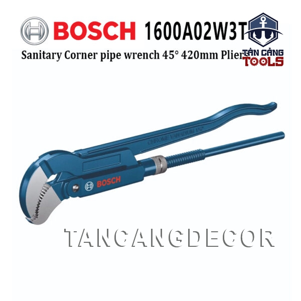 Mỏ Lếch Răng 420 mm Dạng Góc 45 Độ Bosch 1600A02W3T