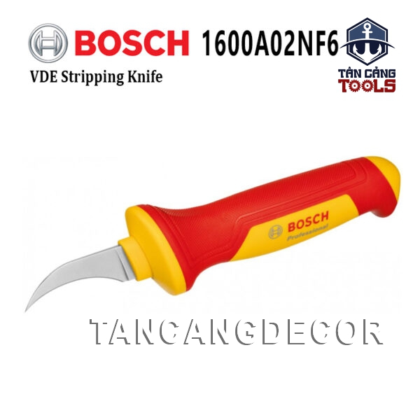 Dao Rọc Cáp Lưỡi Cong Cách Điện 1000V Bosch 1600A02NF6