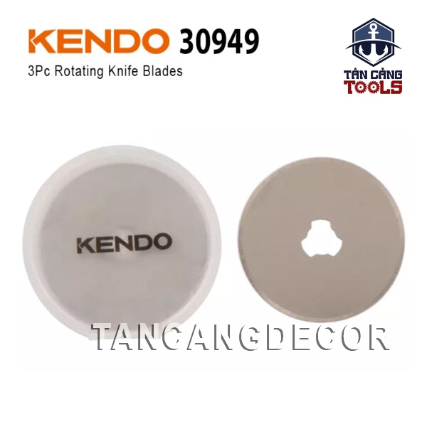 Bộ 3 Lưỡi Dao Xoay 45 mm Lưỡi Thép SK5 Kendo 30949