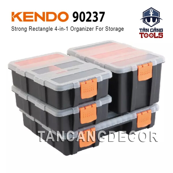 Bộ 4 Hộp Đựng Linh Kiện Tiện Ích Kết Nối Kendo 90237