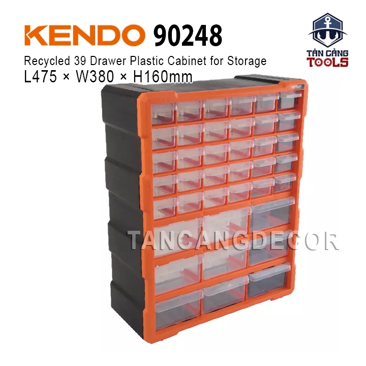 Hộp Đựng Linh Kiện Tiện Ích 39 Ngăn Kendo 90248
