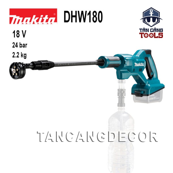 Máy Xịt Rửa Xe Dùng Pin 18V Makita DHW180 ( Thân Máy )