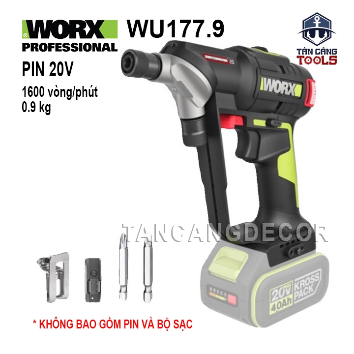 Máy Khoan Pin Đa Năng 2 Trong 1 20V Worx WU177 ( Thân Máy )