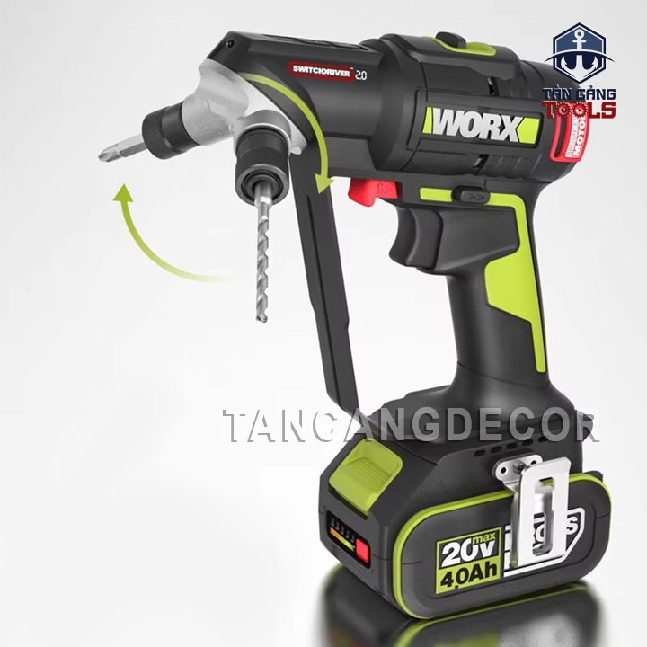 Máy Khoan Pin Đa Năng 2 Trong 1 20V Worx WU177 ( Thân Máy ) - Ảnh 5