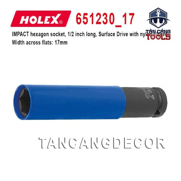 Đầu Tuýp 1/2 Inches 17 mm Chống Xước Lazang Holex 651230_17