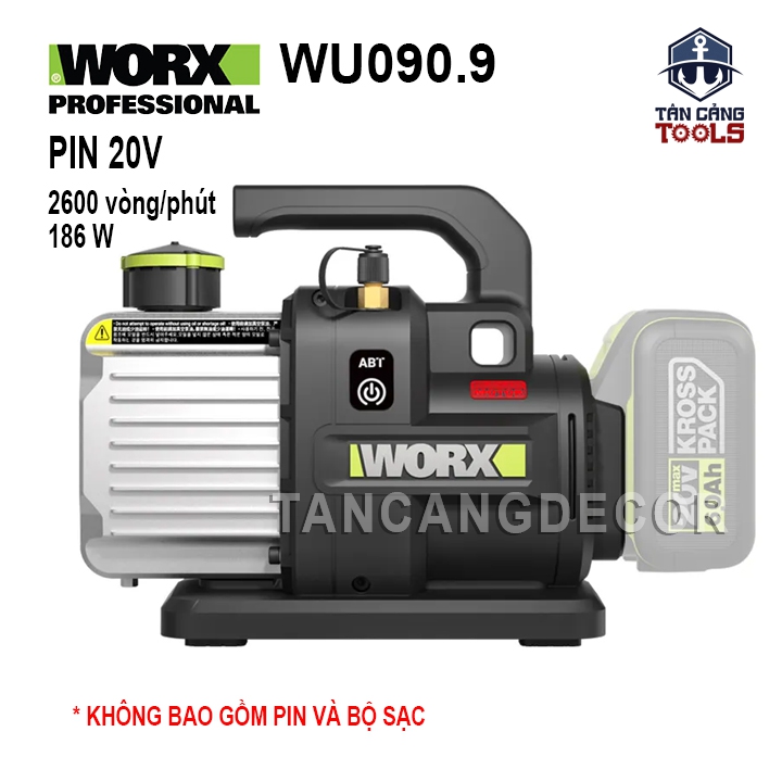 Máy Hút Chân Không Dùng Pin 20V Worx WU090 ( Thân Máy )