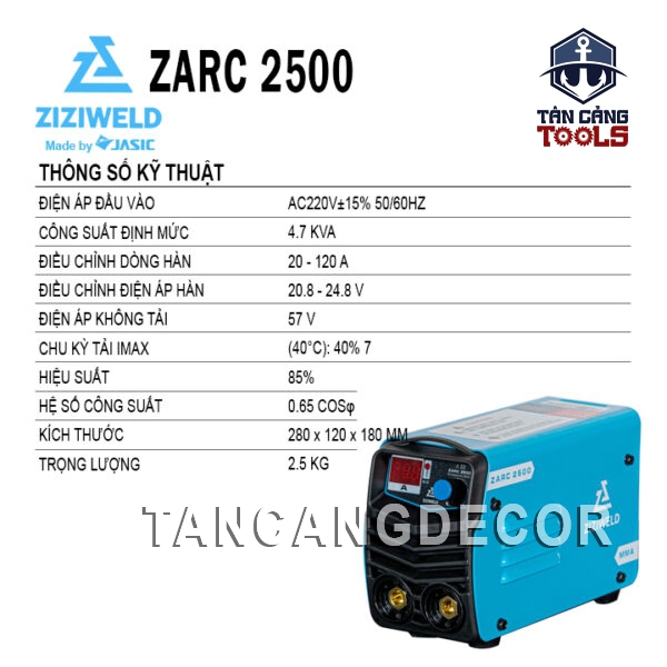 Alternative view of Máy Hàn Que Ziziweld ZARC 2500