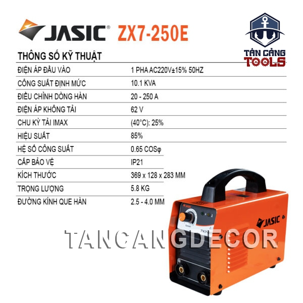 Alternative view of Máy Hàn Que Điện Tử Jasic ZX7-250E