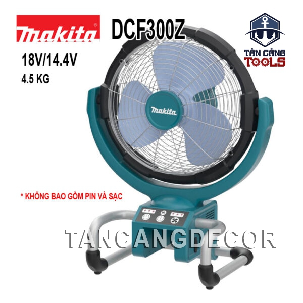 Quạt Dùng Pin Và Điện Makita DCF300Z (18V/14.4V/AC) ( Thân Máy )