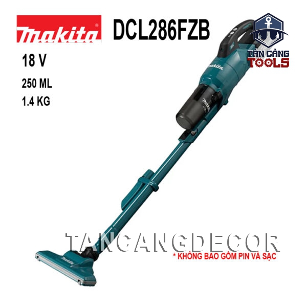 Máy Hút Bụi Li Tâm Dùng Pin 18V Makita DCL286FZB ( Thân Máy )