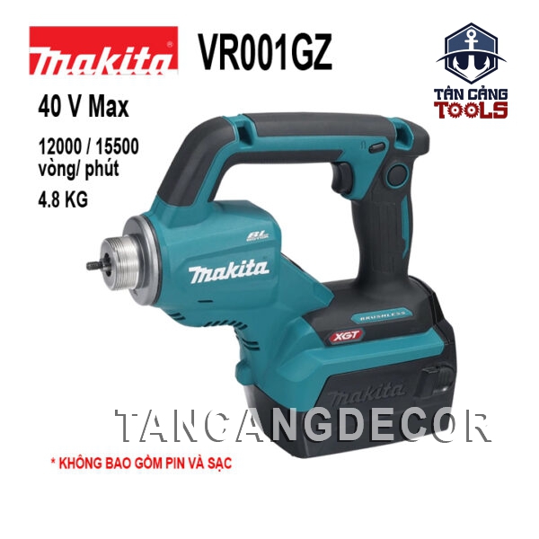 Máy Đầm Bê Tông Không Dây 40Vmax Makita VR001GZ ( Thân Máy )