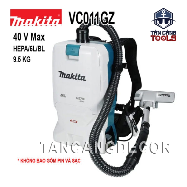 Máy Hút Bụi Đeo Vai Dùng Pin 40V Makita VC011GZ ( Thân Máy )