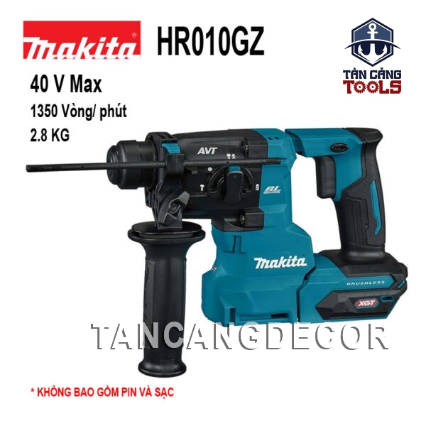 Máy Khoan Bê Tông 3 Chức Năng Dùng Pin 40V Makita HR010GZ ( Thân Máy )