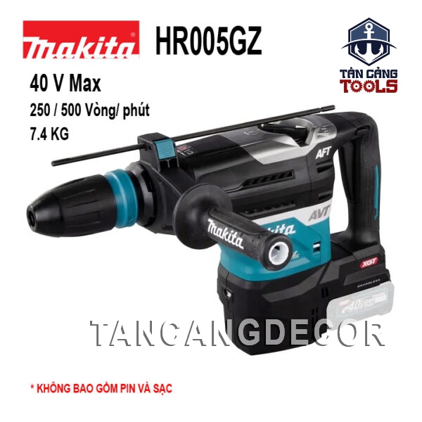 Máy Khoan Bê Tông Dùng Pin 40V Makita HR005GZ ( Thân Máy )