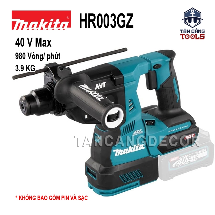 Máy Khoan Bê Tông 3 Chức Năng Dùng Pin 40V Makita HR003GZ ( Thân Máy )