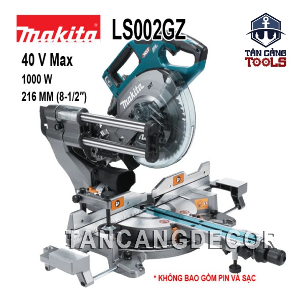 Máy Cưa Cắt Đa Góc Trục Trượt 216 mm Dùng Pin 40V Makita LS002GZ ( Thân Máy )